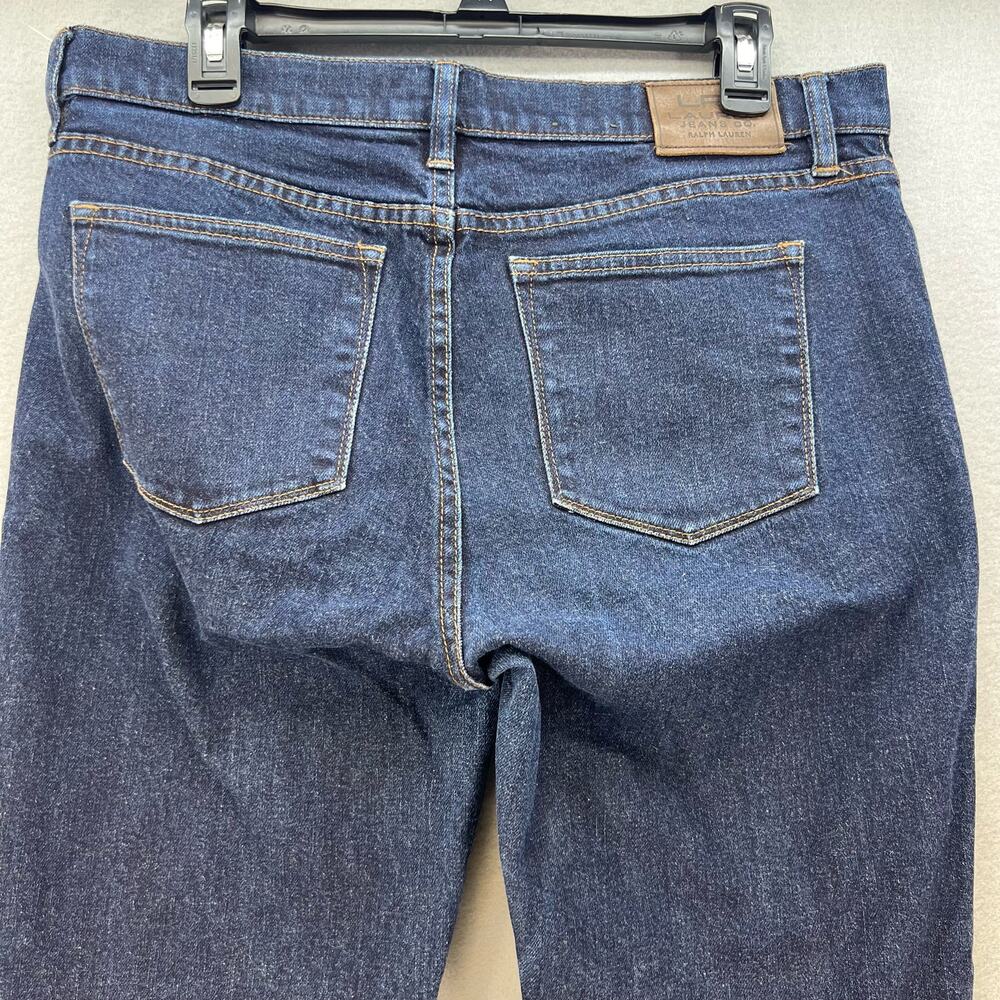 LRL Lauren Jeans Co Women's Size 10 Dark Blue Classic Straight Preppy Normcore - Picture 8 of 13
